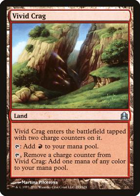 Vivid Crag card from Commander
