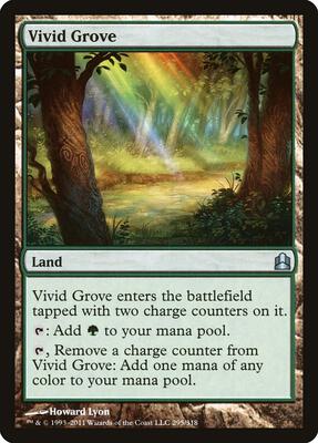 Vivid Grove card from Commander