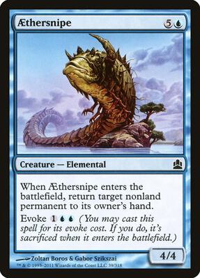 Aethersnipe card from Commander