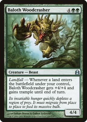 Baloth Woodcrasher card from Commander