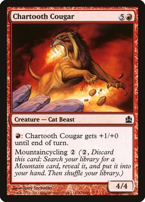 Chartooth Cougar card from Commander