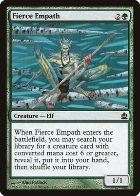 Fierce Empath card from Commander