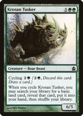 Krosan Tusker card from Commander