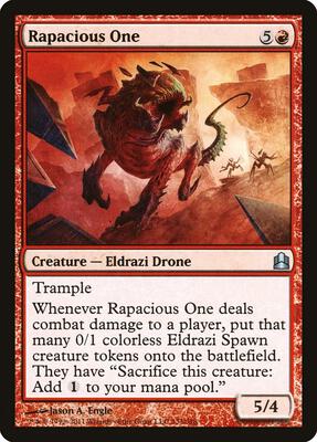 Rapacious One card from Commander