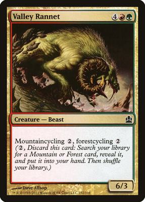 Valley Rannet card from Commander