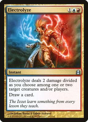 Electrolyze card from Commander
