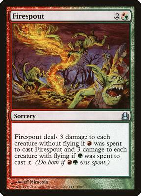 Firespout card from Commander