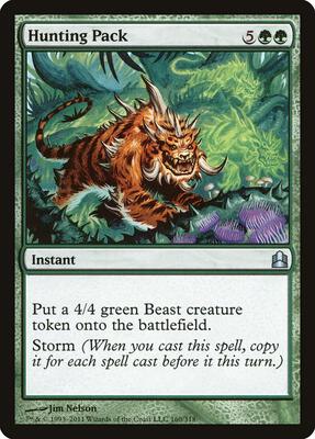 Hunting Pack card from Commander