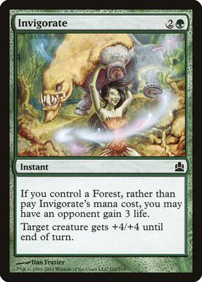 Invigorate card from Commander