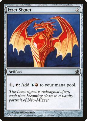 Izzet Signet card from Commander