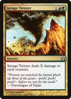 Savage Twister card from Commander
