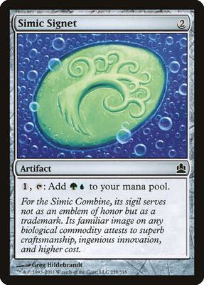 Simic Signet card from Commander