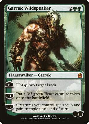 Garruk Wildspeaker card from Commander