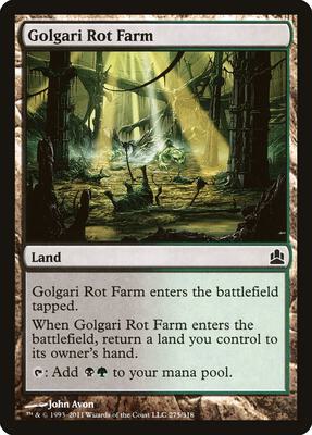 Golgari Rot Farm card from Commander