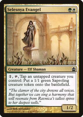 Selesnya Evangel card from Commander
