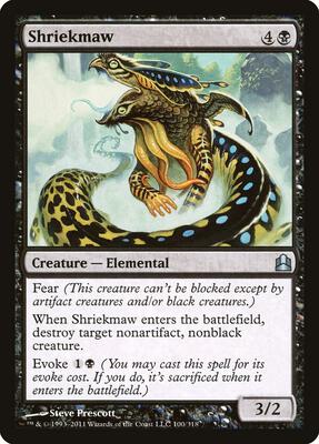 Shriekmaw card from Commander
