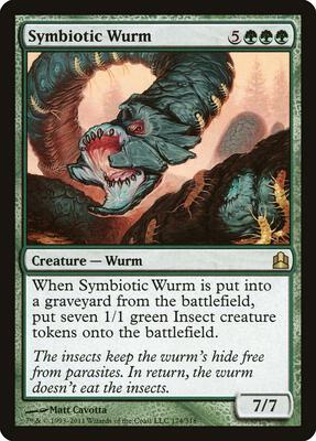 Symbiotic Wurm card from Commander