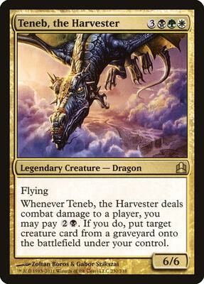Teneb, the Harvester card from Commander