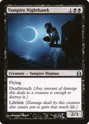 Vampire Nighthawk card from Commander