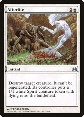Afterlife card from Commander