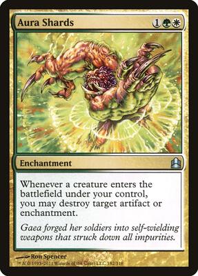 Aura Shards card from Commander