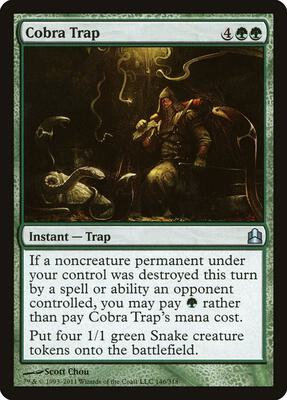 Cobra Trap card from Commander