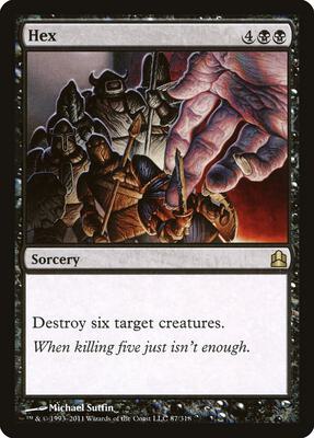 Hex card from Commander