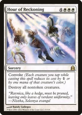 Hour of Reckoning card from Commander