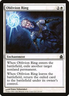 Oblivion Ring card from Commander