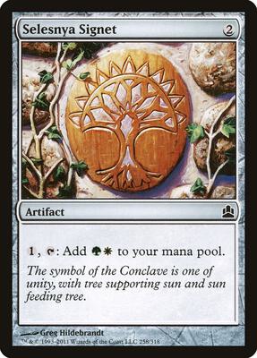 Selesnya Signet card from Commander