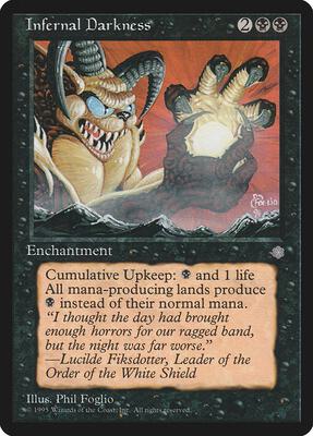 Infernal Darkness card from Ice Age