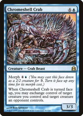 Chromeshell Crab card from Commander