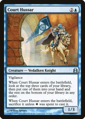 Court Hussar card from Commander