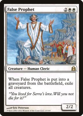 False Prophet card from Commander