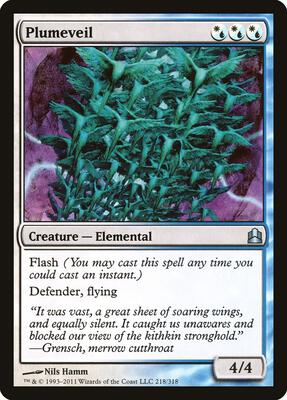 Plumeveil card from Commander