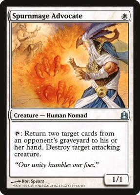 Spurnmage Advocate card from Commander