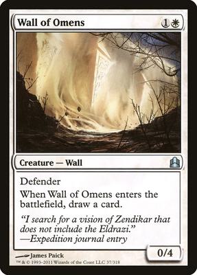 Wall of Omens card from Commander