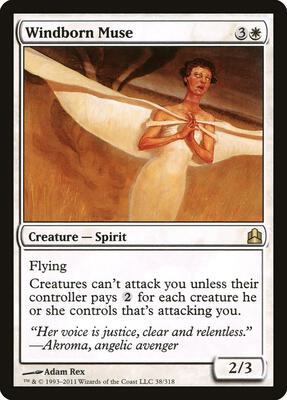 Windborn Muse card from Commander