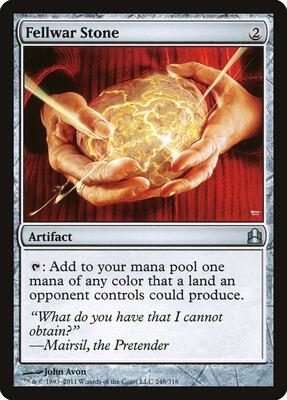 Fellwar Stone card from Commander