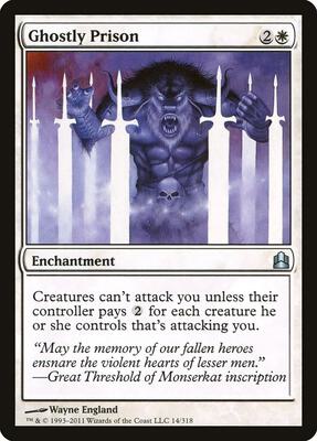Ghostly Prison card from Commander
