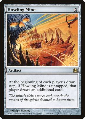 Howling Mine card from Commander