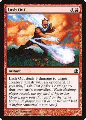 Lash Out card from Commander