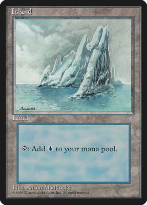 Island (334) card from Ice Age