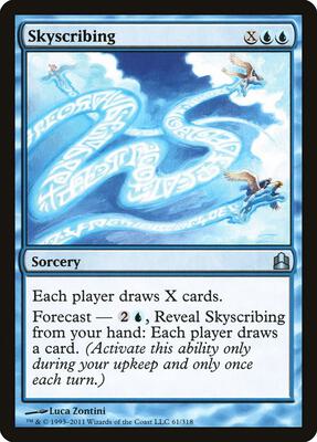 Skyscribing card from Commander