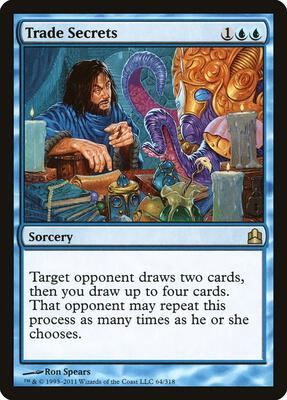 Trade Secrets card from Commander