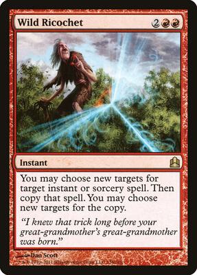 Wild Ricochet card from Commander
