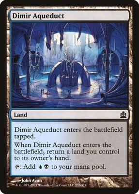 Dimir Aqueduct card from Commander