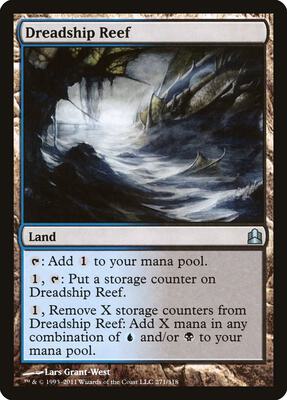 Dreadship Reef card from Commander