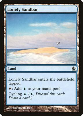 Lonely Sandbar card from Commander