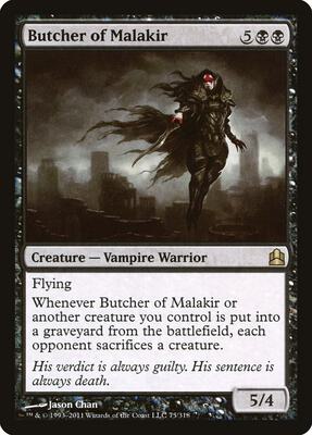 Butcher of Malakir card from Commander